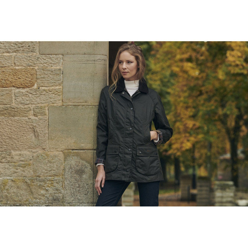 Veste huilée femme Beadnell Barbour