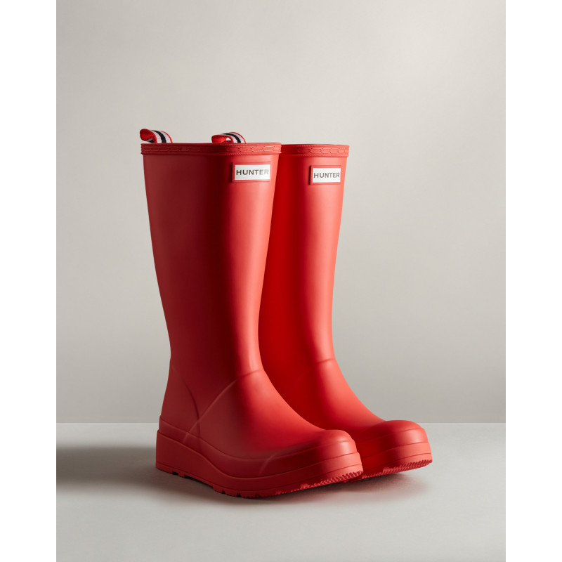Bottines HUNTER en coloris Rouge Femme Chaussures Bottes Bottes de pluie et bottes Wellington 